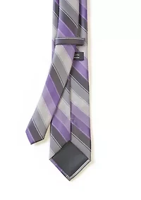Textured Linen Stripe Tie
