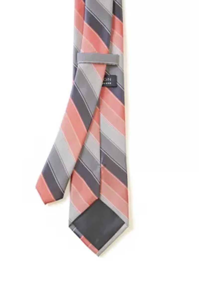 Textured Linen Stripe Tie