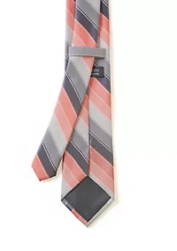 Textured Linen Stripe Tie