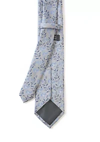 Textured Small Floral Printed Tie
