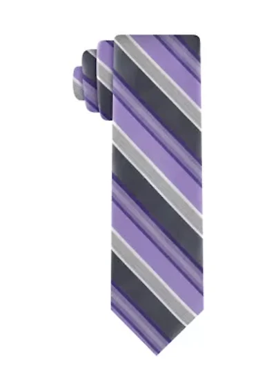 Silver Ground Striped Tie
