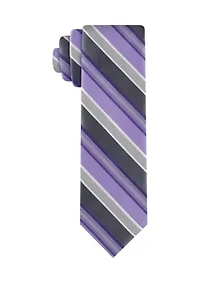 Silver Ground Striped Tie