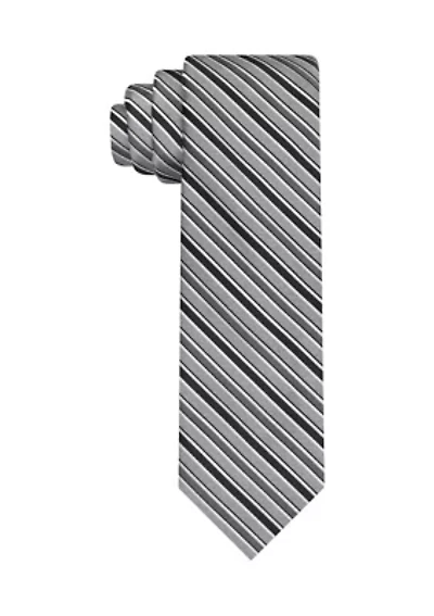 Textured Satin Striped Tie