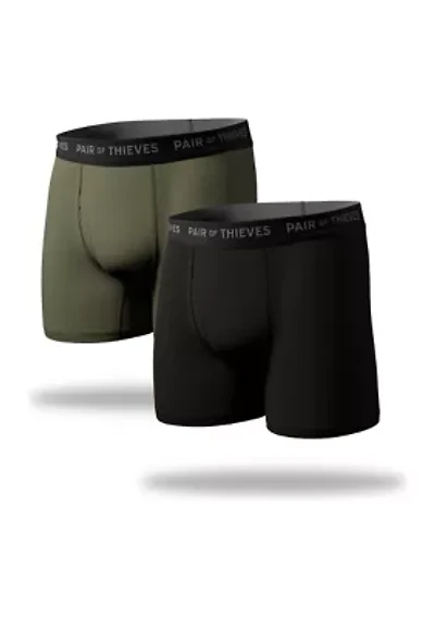 2-Pack SuperFit Boxer Briefs
