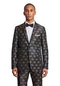 Printed Tuxedo Jacket