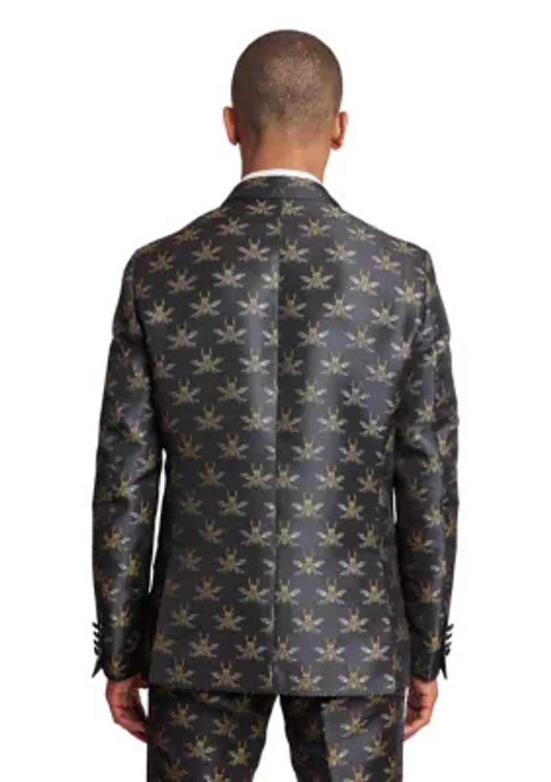 Printed Tuxedo Jacket
