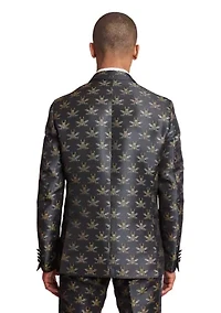 Printed Tuxedo Jacket