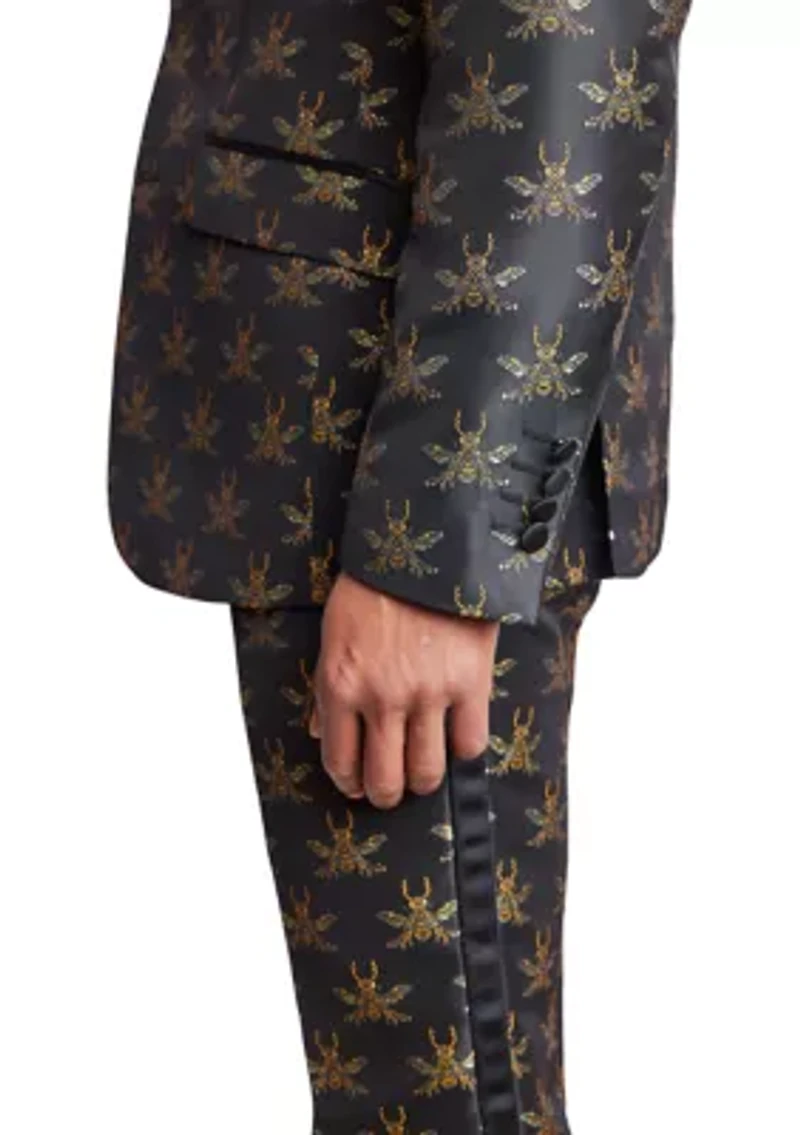 Printed Tuxedo Jacket