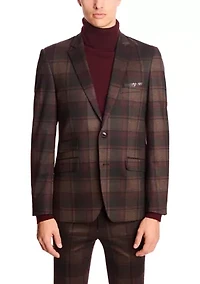 Men's Plaid Suit Separate Jacket