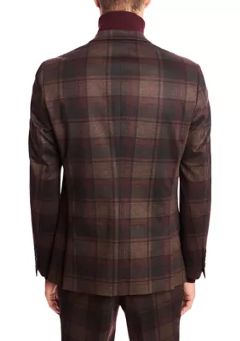 Men's Plaid Suit Separate Jacket