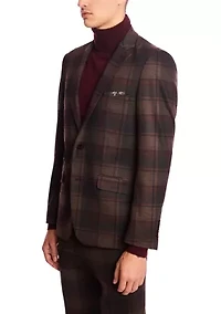Men's Plaid Suit Separate Jacket