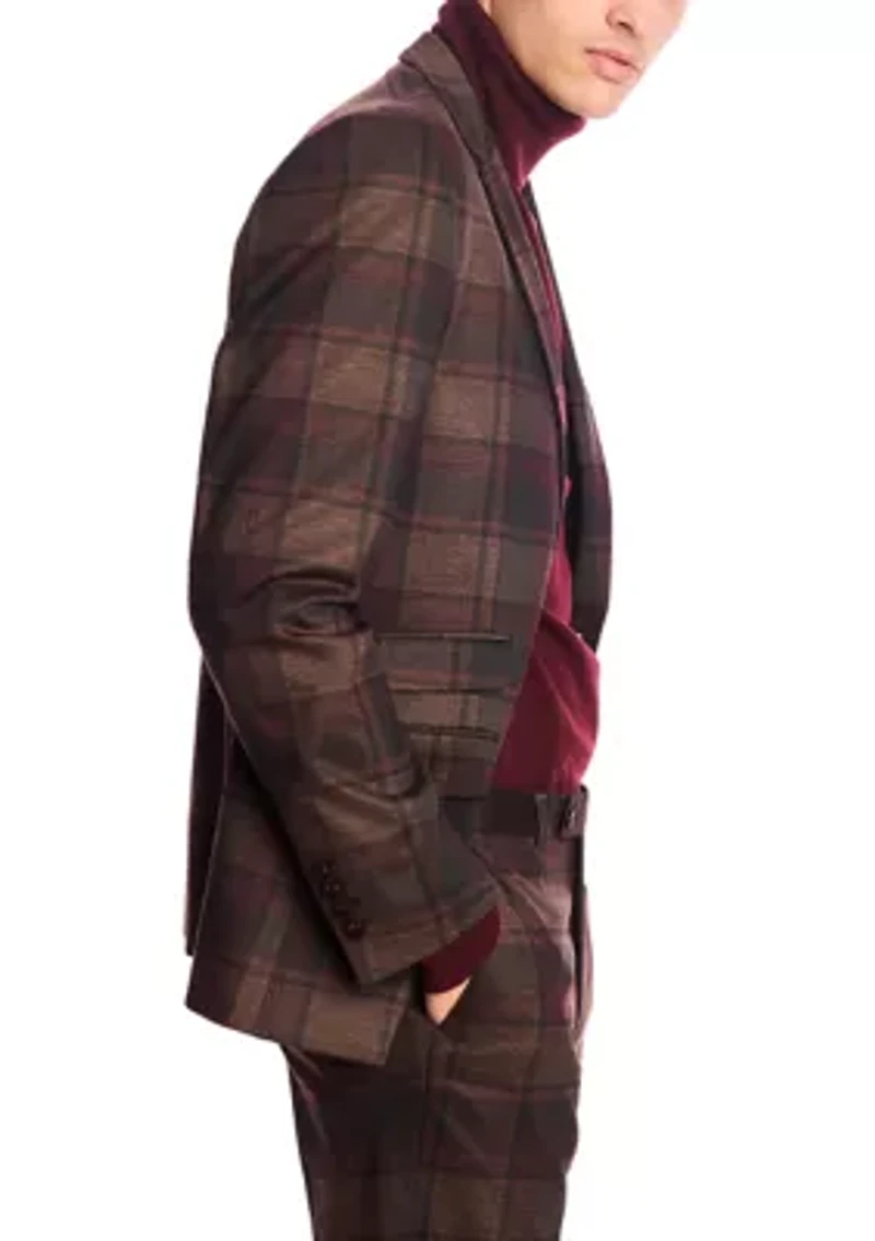 Men's Plaid Suit Separate Jacket