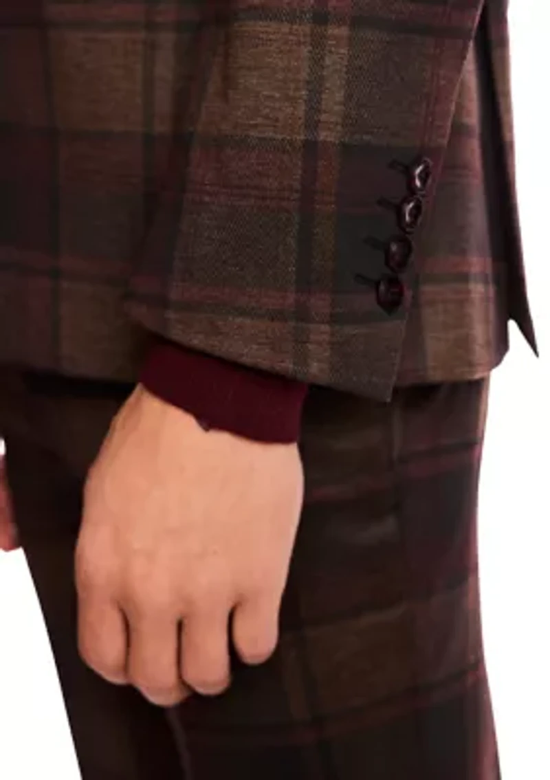 Men's Plaid Suit Separate Jacket