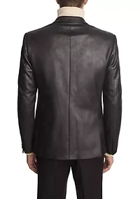 Men's Black Vegan Leather Suit Separate Jacket
