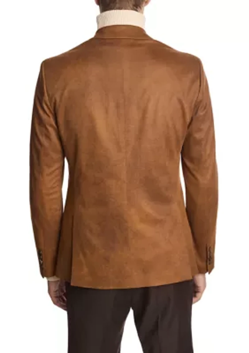 Men's Caramel Vegan Leather Suit Separate Jacket