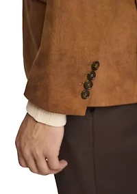 Men's Caramel Vegan Leather Suit Separate Jacket