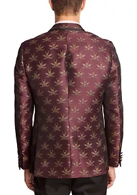 Men's Dark Cherry Bees Dinner Jacket