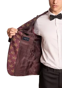 Men's Dark Cherry Bees Dinner Jacket