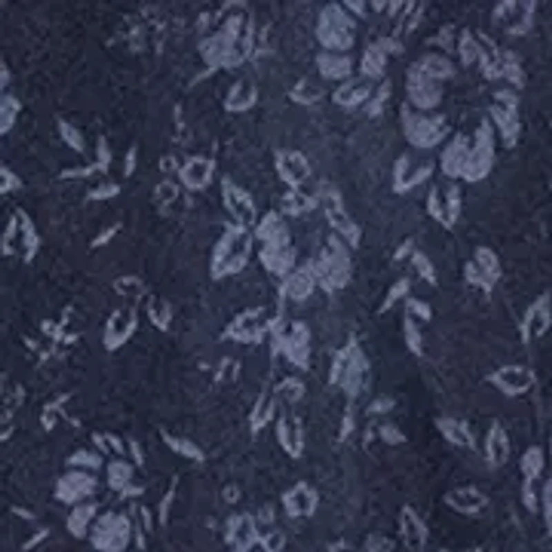 Men's Blue Floral Velvet Jacket