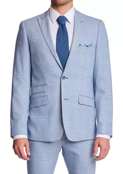 Men's Plaid Suit Jacket