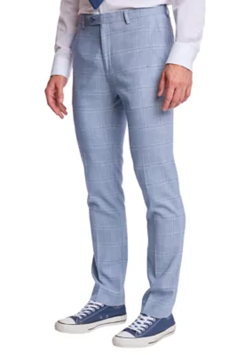 Men's Plaid Suit Pants