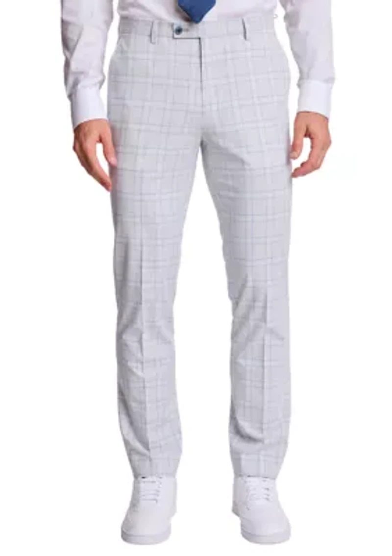 Men's Plaid Suit Pants