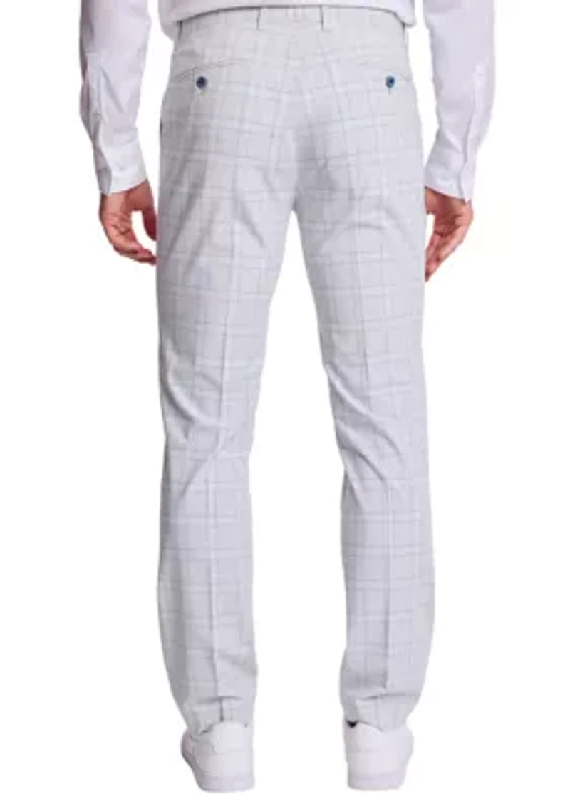 Men's Plaid Suit Pants