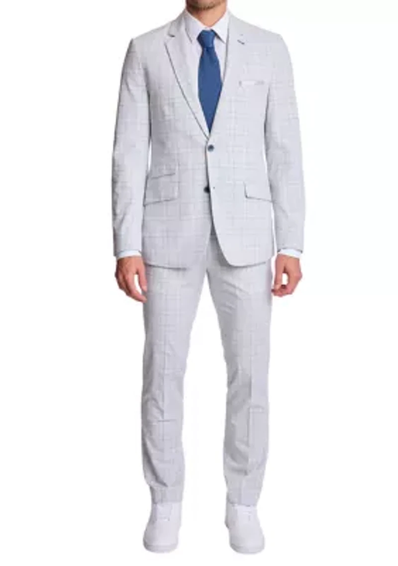 Men's Plaid Suit Pants
