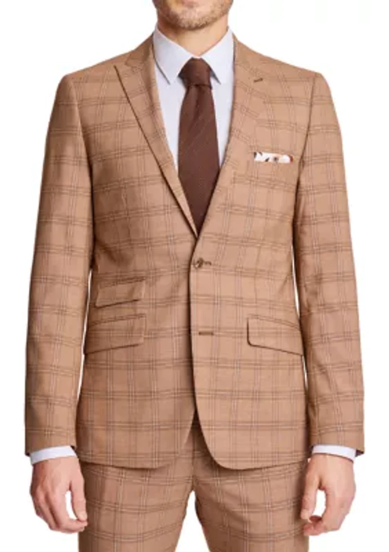 Men's Plaid Suit Jacket