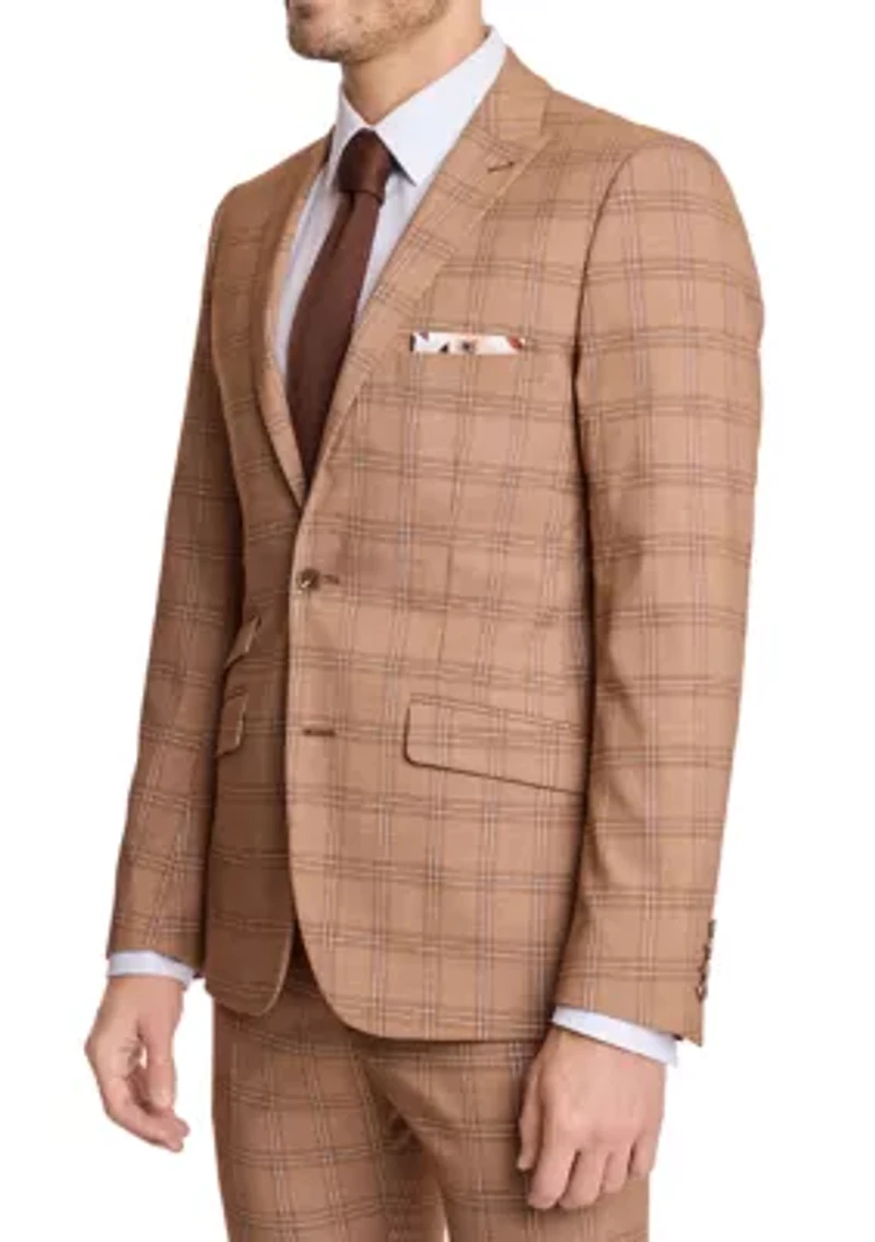 Men's Plaid Suit Jacket