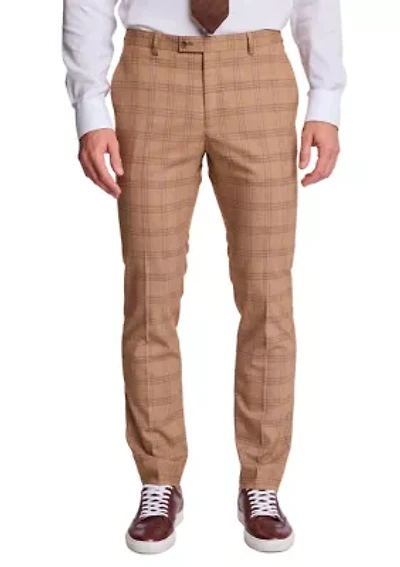 Men's Plaid Suit Pants