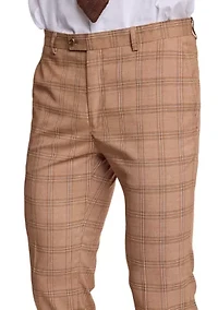 Men's Plaid Suit Pants