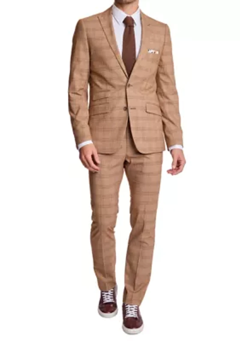 Men's Plaid Suit Pants