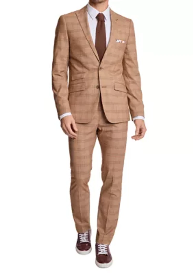 Men's Plaid Suit Pants