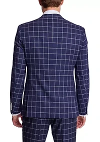 Men's Windowpane Suit Jacket
