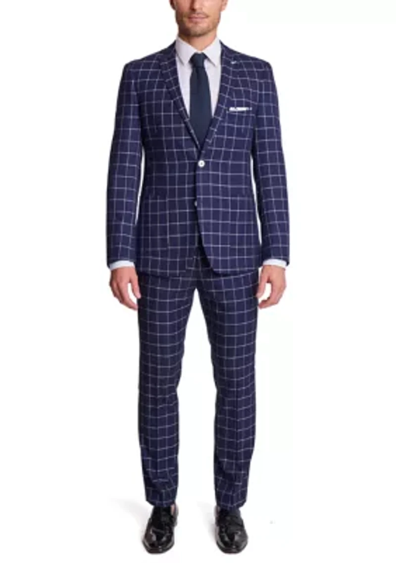 Men's Window Pane Suit