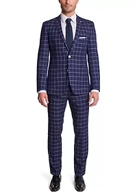 Men's Window Pane Suit