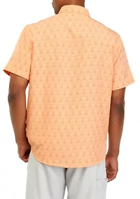 Performance Printed Snap Front Woven Shirt