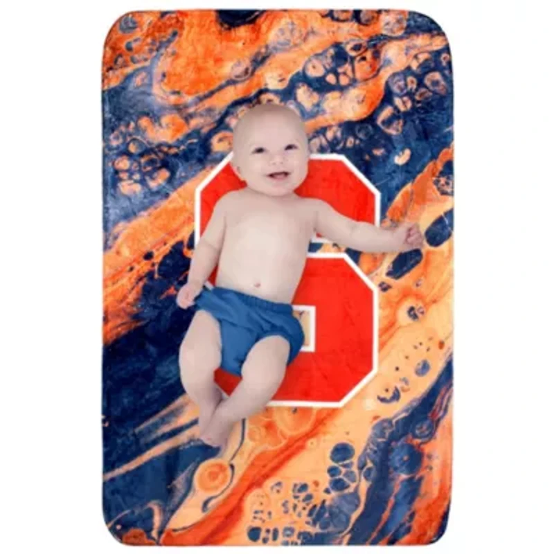 NCAA Syracuse Orange Sublimated Soft Throw Blanket