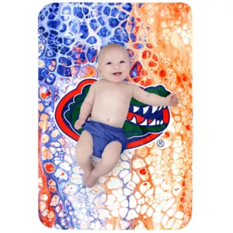 NCAA Florida Gators Sublimated Soft Throw Blanket