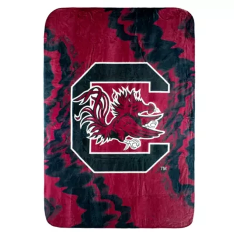 NCAA South Carolina Gamecocks Sublimated Soft Throw Blanket