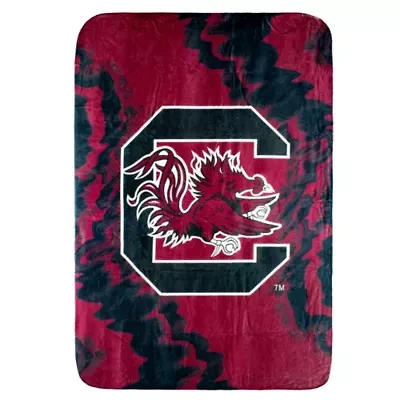 NCAA South Carolina Gamecocks Sublimated Soft Throw Blanket
