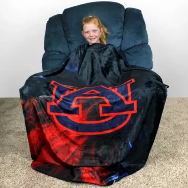 NCAA Auburn Tigers Sublimated Soft Throw Blanket