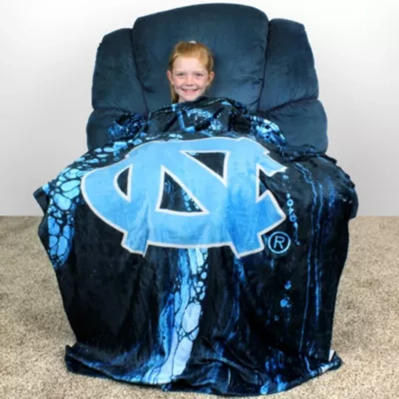 NCAA North Carolina Tar Heels Sublimated Soft Throw Blanket