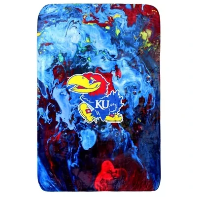 NCAA Kansas Jayhawks Sublimated Soft Throw Blanket