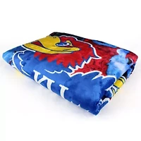 NCAA Kansas Jayhawks Sublimated Soft Throw Blanket