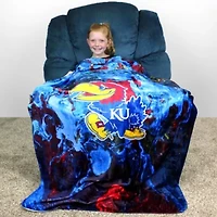 NCAA Kansas Jayhawks Sublimated Soft Throw Blanket