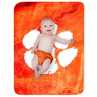 NCAA Clemson Tigers Sublimated Soft Throw Blanket
