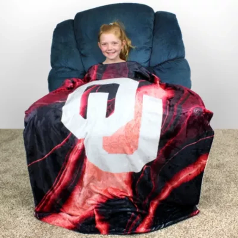 NCAA Oklahoma Sooners Sublimated Soft Throw Blanket