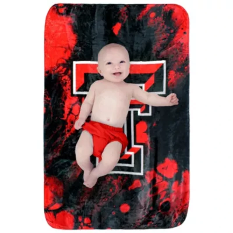 NCAA Texas Tech Red Raiders Sublimated Soft Throw Blanket